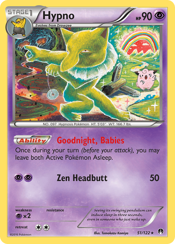Hypno Pokémon card