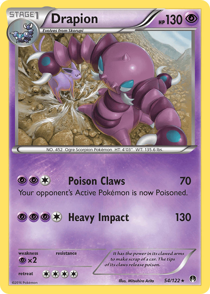 Drapion Pokémon card
