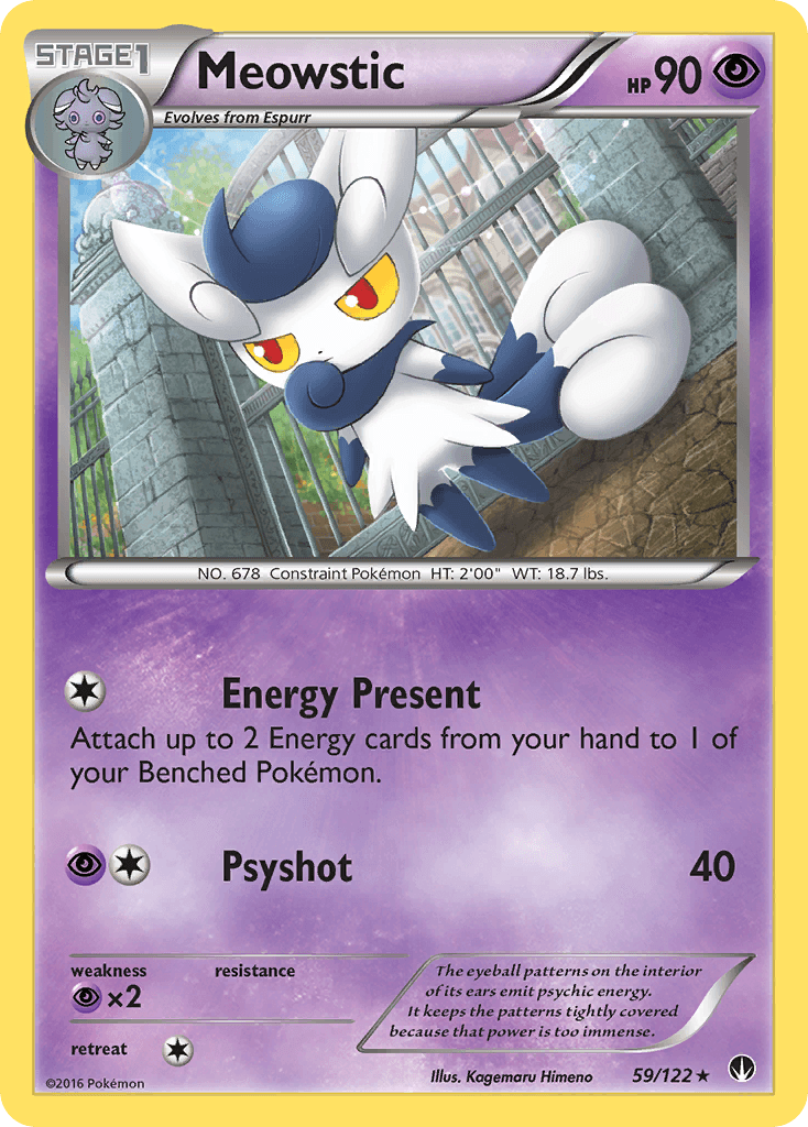 Meowstic Pokémon card