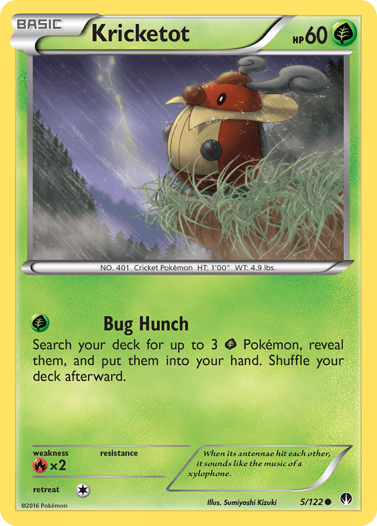 Kricketot Pokémon card