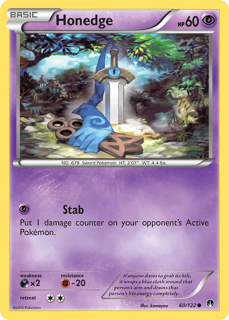 Honedge Pokémon card
