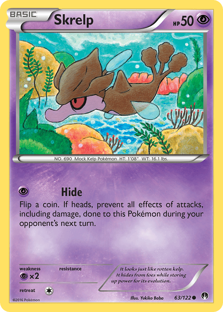 Skrelp Pokémon card