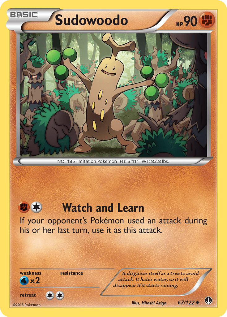 Sudowoodo Pokémon card