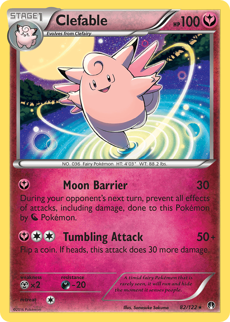 Clefable Pokémon card