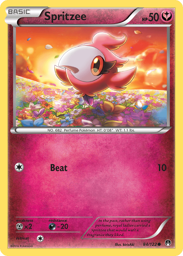 Spritzee Pokémon card
