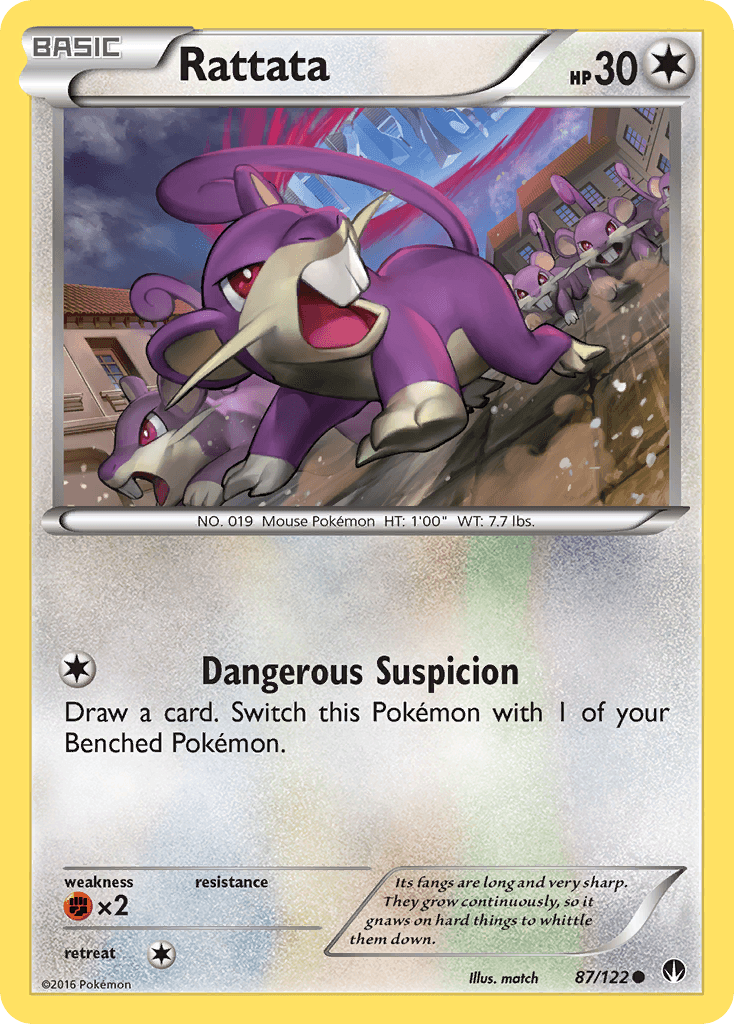 Rattata Pokémon card