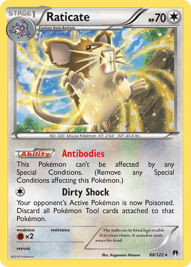 Raticate Pokémon card