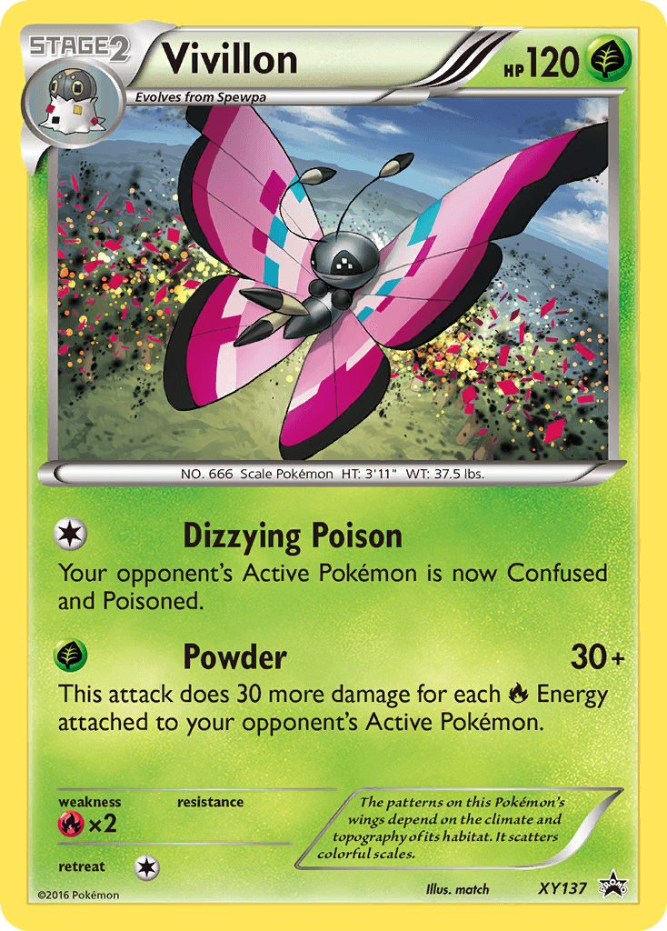 Vivillon Pokémon card
