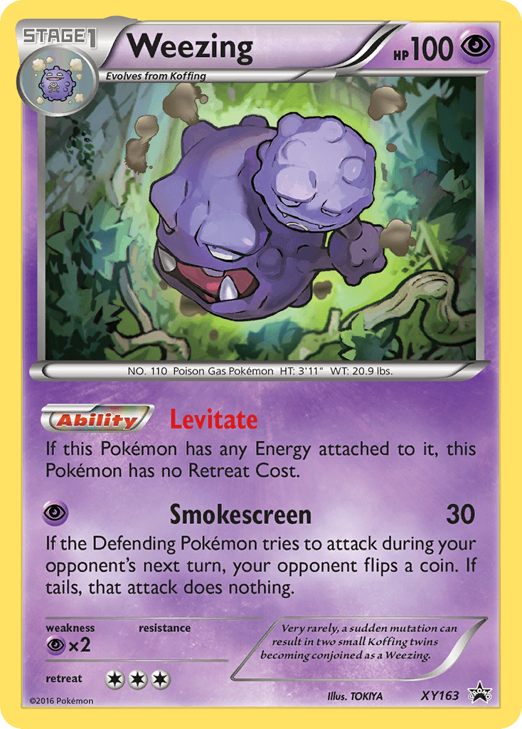 Weezing Pokémon card