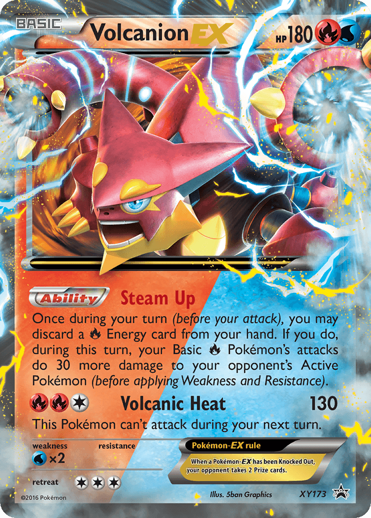 Volcanion-EX Pokémon card