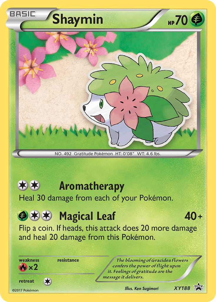 Shaymin Pokémon card
