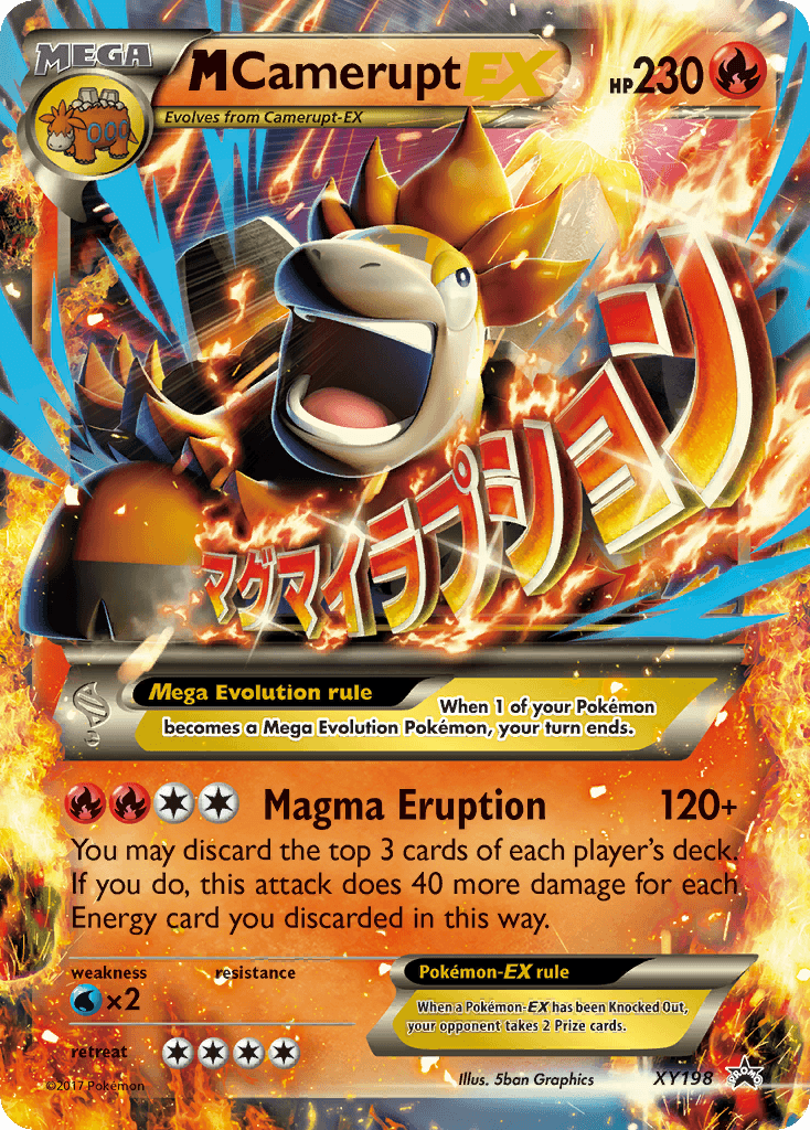 M Camerupt-EX Pokémon card