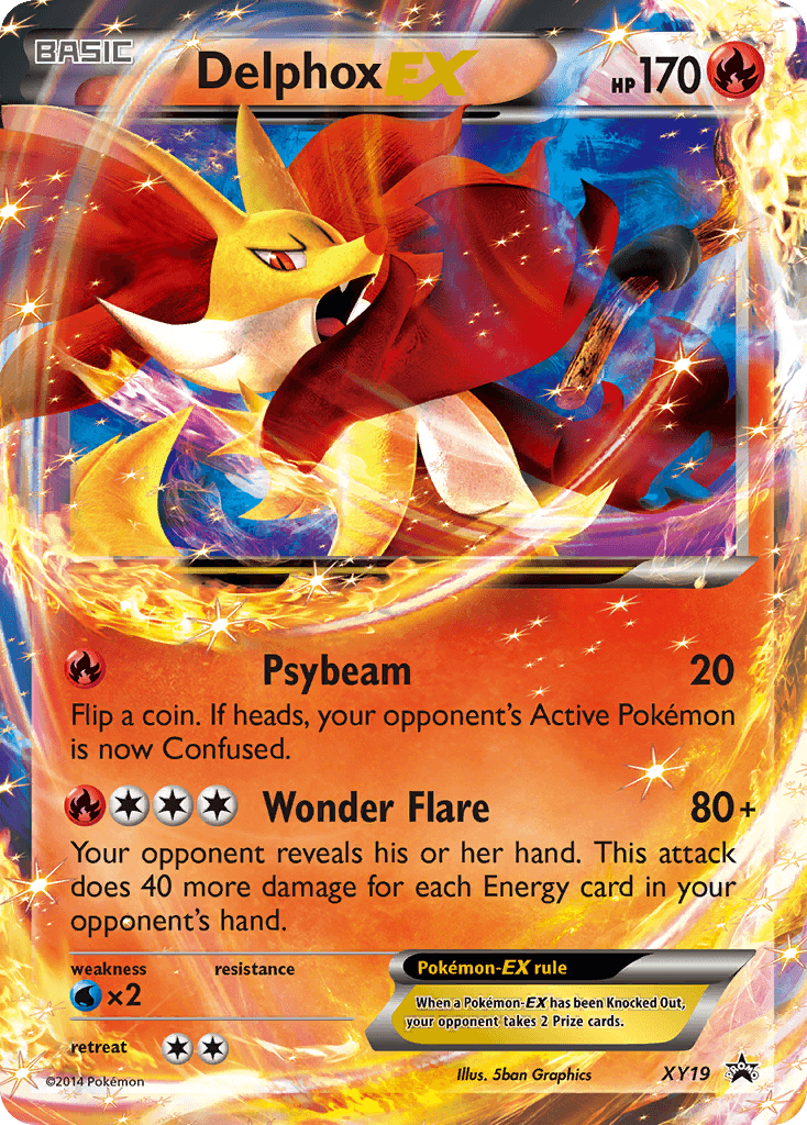 Delphox-EX Pokémon card