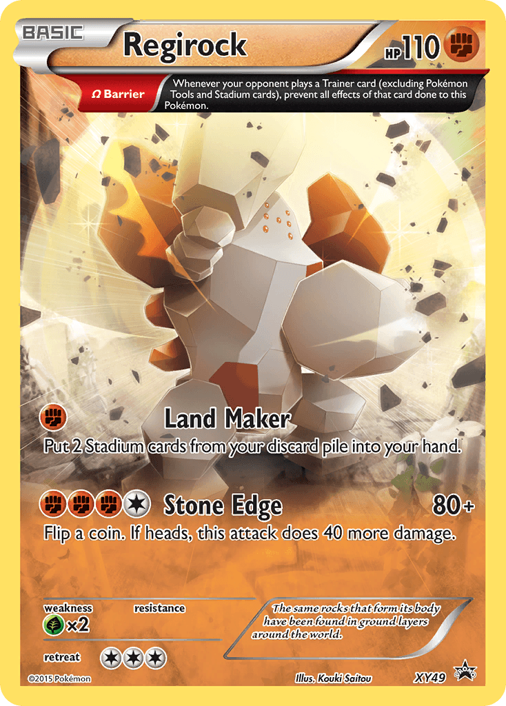 Regirock Pokémon card
