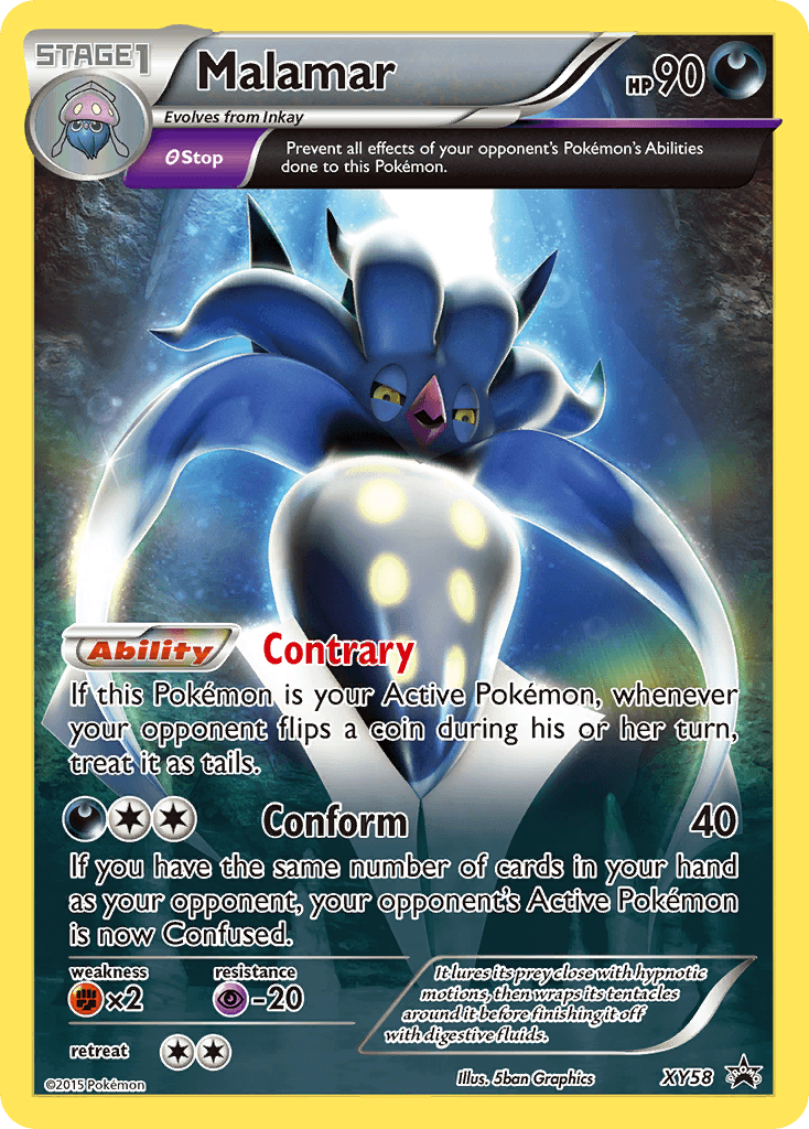 Malamar Pokémon card