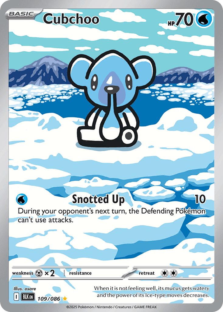 Cubchoo Pokémon card