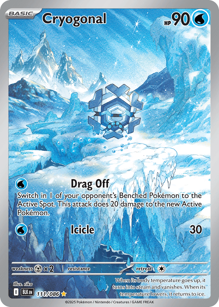 Cryogonal Pokémon card