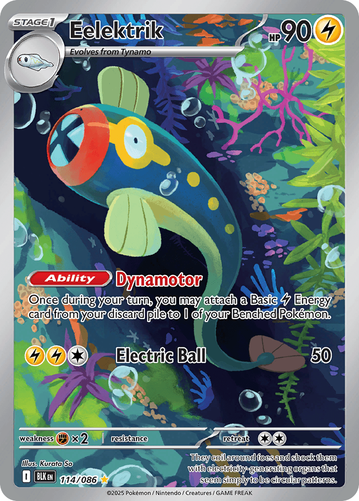 Eelektrik Pokémon card