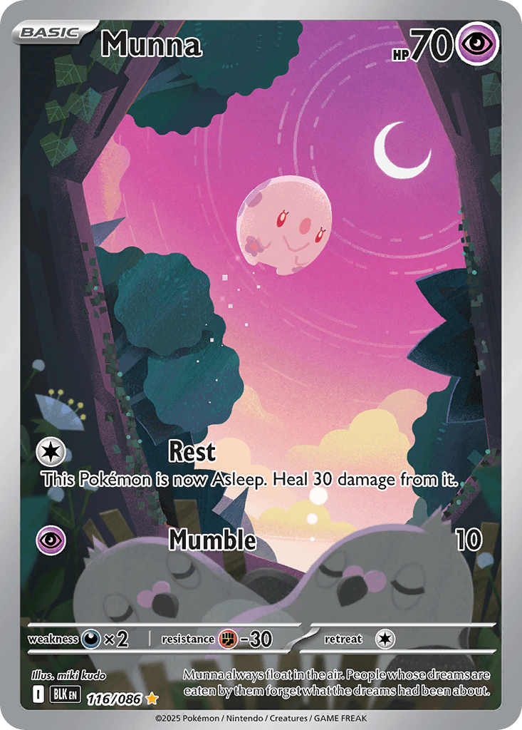 Munna Pokémon card