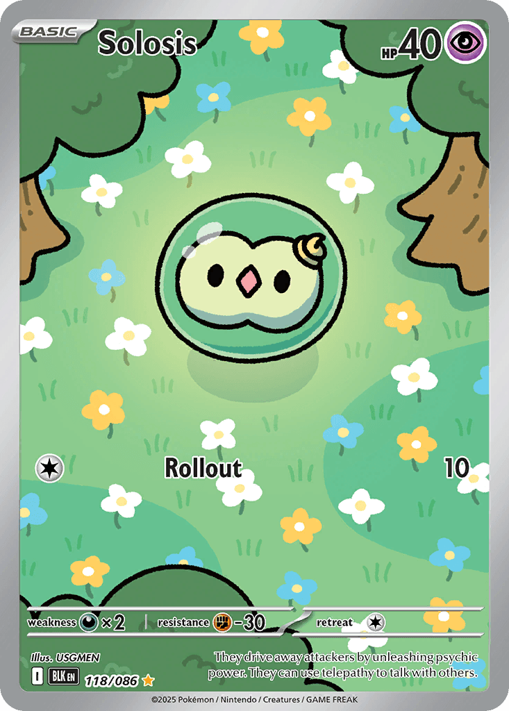Solosis Pokémon card