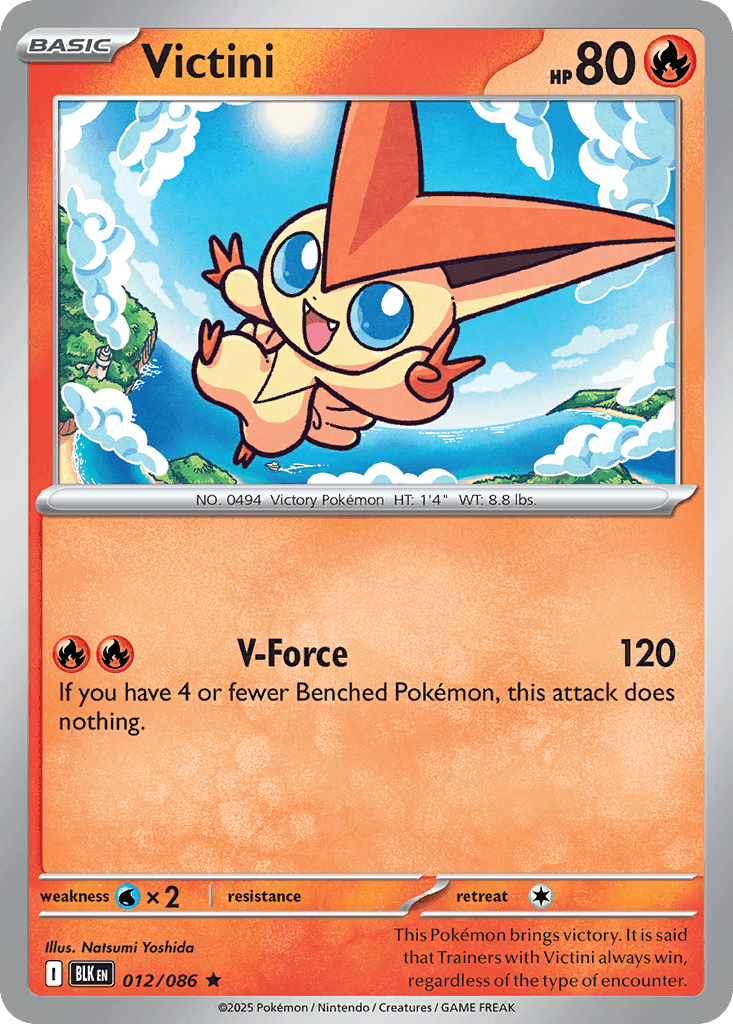 Victini Pokémon card