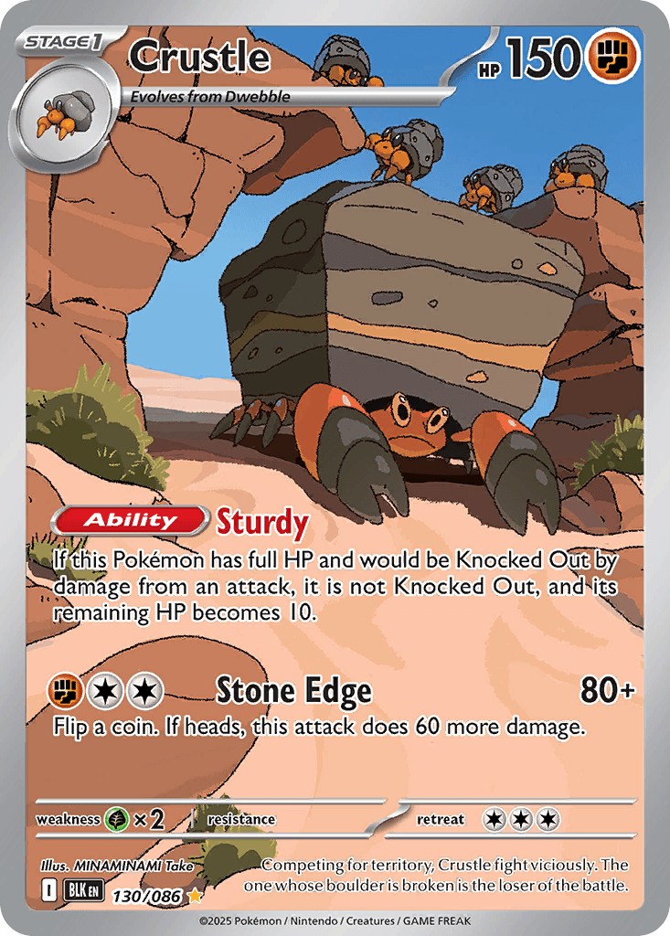 Crustle Pokémon card