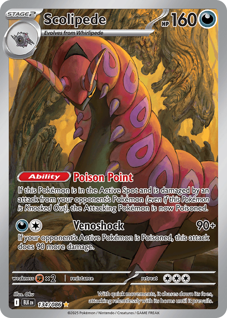 Scolipede Pokémon card