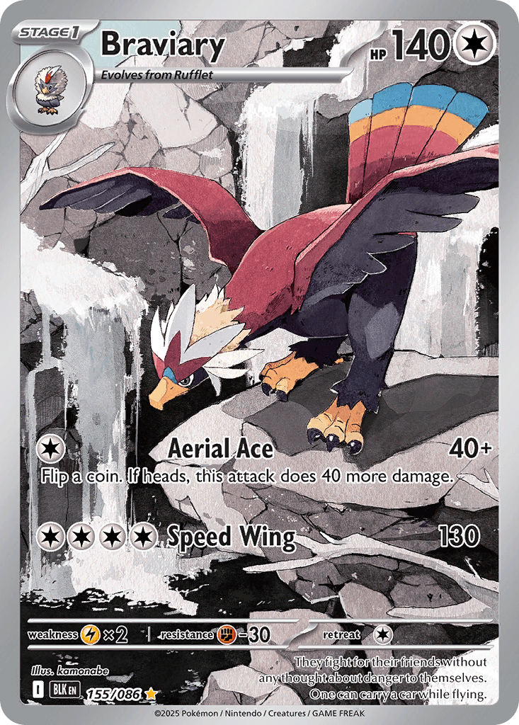 Braviary Pokémon card