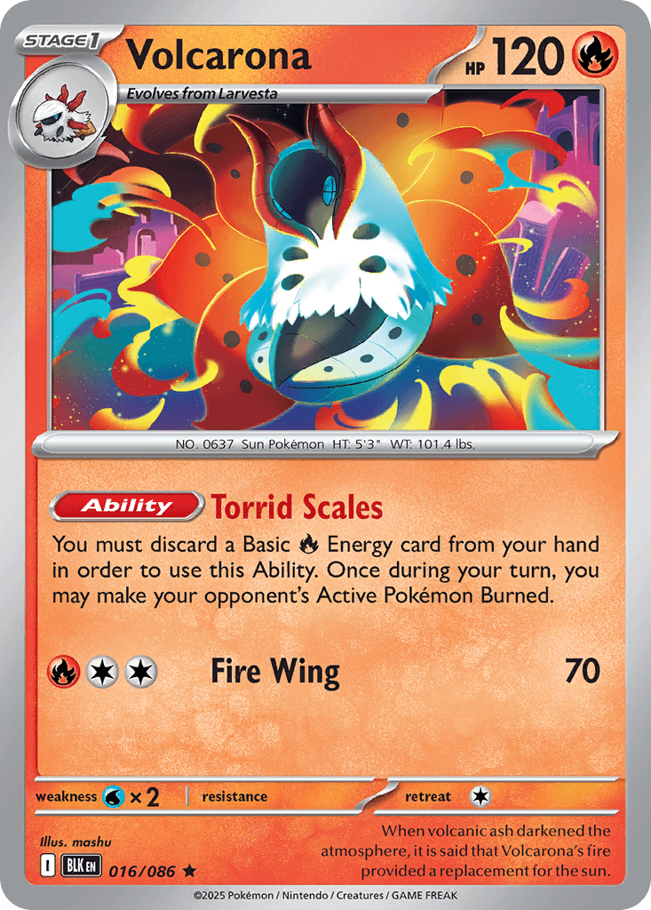 Volcarona Pokémon card