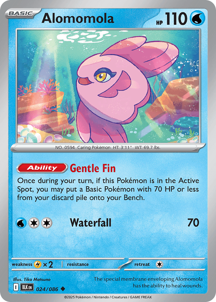 Alomomola Pokémon card