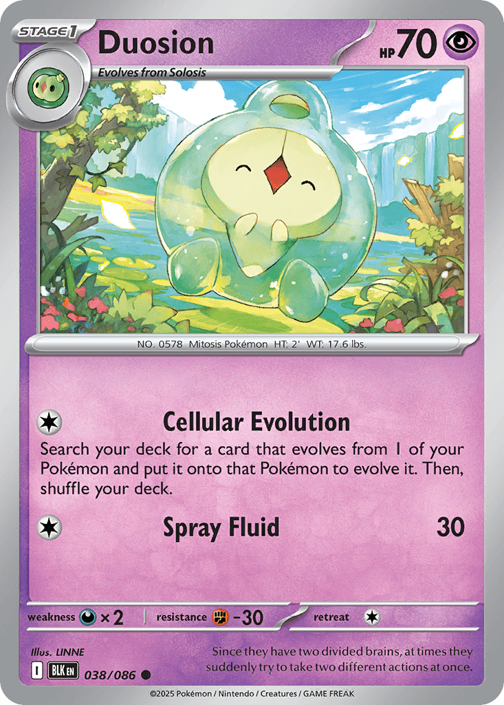 Duosion Pokémon card