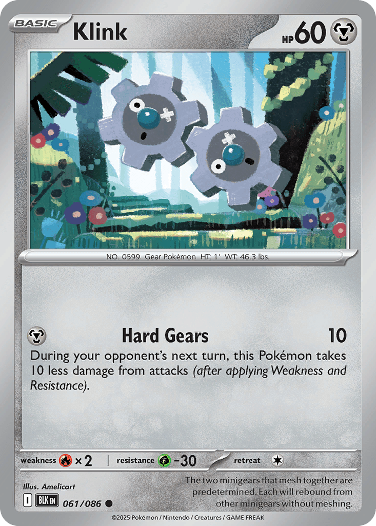 Klink Pokémon card